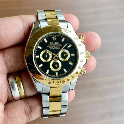 gold and silver rolex mens|silver rolex cost.